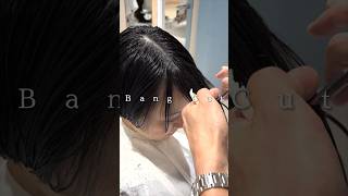 【カット動画】リアルお客様スタイル！ 前髪カット バングカット カット動画 カット講習 ヘアカット haircut hairstyle [upl. by Alexandre]