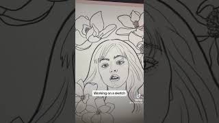 Magnolias part 1 artvideo digitalillustration magnolias botanical [upl. by Ahseei]