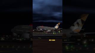 RFS ETIHAD AIRWAYS A380800 landing aviation planespotting [upl. by Ahsikyt]