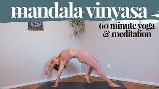 Y210 1 hour MANDALA VINYASA yoga amp meditation to reconnect [upl. by Auqinahs]