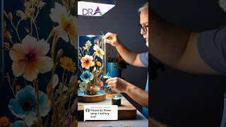 DIY Resin Art Lamp with Dried Flowers [upl. by Mazur571]