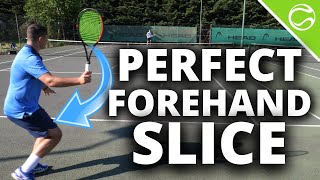 How To Hit The Perfect Tennis Forehand Slice In 5 Simple Steps [upl. by Dami]