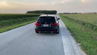 BMW 330i with AWE Midpipe and 340i muffler  Driving [upl. by Gerrit109]