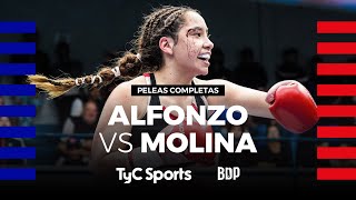 Brisa Alfonzo vs Daiana Molina  Boxeo de Primera  TyCSports [upl. by Eldreda]