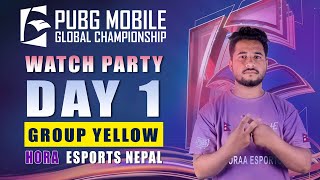 NP 2024 PMGC League  Group Yellow Day 1  PUBG MOBILE Global Championship Watch Party [upl. by Hauger]