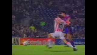 Hagi amp Popescu rare goals for Barcelona [upl. by Orual]