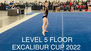 USAG LEVEL 5  Floor Exercise  Excalibur Cup 2022 Virginia Beach VA [upl. by Baptista]