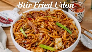 30 minute Spicy Stir Fry Udon Noodles  Udon Noodle Recipe  Stir Fried Udon recipe  정말 맛있음 볶음우동 [upl. by Falkner36]