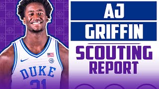 AJ GRIFFIN SCOUTING REPORT  2022 NBA Draft  Houston Rockets [upl. by Peednam]