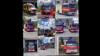 Plympton fire station car wash charity with a turn out and light demos [upl. by Draneb]