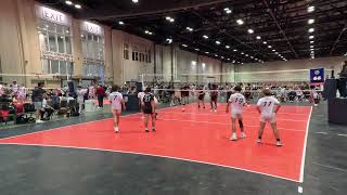 AAU Volleyball TopFlight 17 vs PW 118 National 17 1st PART [upl. by Avlasor634]