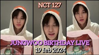 MULTI SUB🔴JUNGWOO BIRTHDAY LIVE🥳 nct127 nct jungwoo birthday live officialtosky viral [upl. by Eciral]