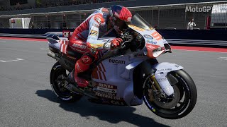 MotoGP™24  Quick race racing with the bike Gresini Racing MotoGP™ of the rider Marc Márquez [upl. by Aleehs225]