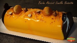 ❅ Recette de Bûche de Noël Abricot Vanille Noisette ❅ [upl. by Esinek]