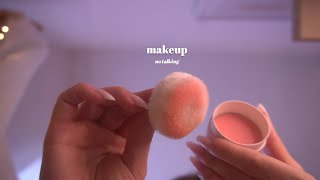 ASMR 🤍 No Talking First person Makeup On Your Face [upl. by Sirod]