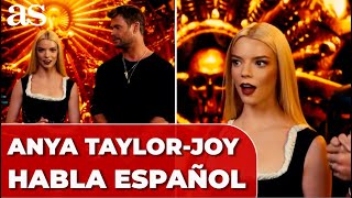 ANYA TAYLORJOY impacta con su ACENTO ESPAÑOL [upl. by Reniar147]