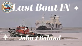 quotLast Boat Inquot John J Boland arrived in Superior 01212024 [upl. by Anerok]