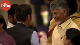 N Chandrababu Naidu Pawan Kalyan Eknath Shinde Devendra Fadnavis Ajit Pawar attend Ambani wedding [upl. by Athalla262]