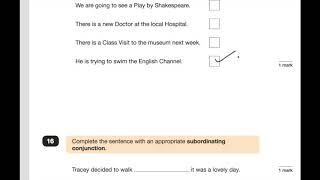 2017 Year 6 SATs SPAG Grammar Paper Test walkthrough guide [upl. by Enelhtac]