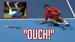 When Tennis Players Fall Painful Moments [upl. by Neros]