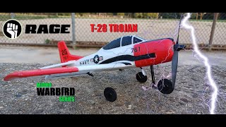 RAGE RC T28 TROJAN 1st FLY [upl. by Llenrac]