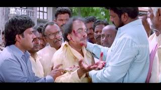 Krishna Babu Telugu Movie Scenes  Balakrishna Saves Suthivelu  Balakrishna [upl. by Aicxela]