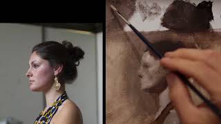 Grisaille Monochromatic Painting Full Value Demonstration [upl. by Eintruok]