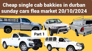 cheap bakkies prices and milegeas in durban sunday cars flea market 20 Oct 24 [upl. by Ailadi840]