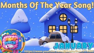 The Twelve Months Song  Months Of The Year Song  Brainy Bunch TV566 [upl. by Zahavi]