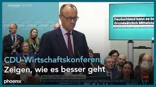 Rede von Friedrich Merz auf der Wirtschaftskonferenz von CDU und Mittelstands amp Wirtschaftsunion [upl. by Siravaj]