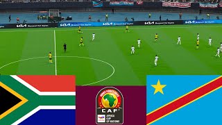 South Africa vs RD Congo 2024 CAF Africa Cup  Video game simulation PES 2021 [upl. by Sebastiano]