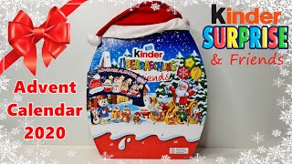 Kinder Überraschung amp Friends Adventskalender FULL Unboxing  Kinder Surprise Advent Calendar 2020 [upl. by Pasahow61]