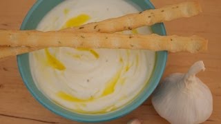 Rezept Knoblauch  Joghurt  Dip mit gesundem Leinöl [upl. by Waly]