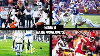 Every Week 9 Game Highlight [upl. by Aratas917]