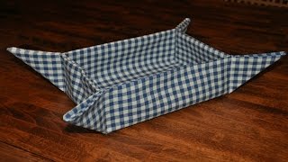 DIYDanish Bread Basket Sewing Tutorial [upl. by Newcomer]