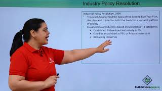 Class 11th – Industrial Policy Resolution of 1956  Indian Economics  Tutorials Point [upl. by Jillana5]