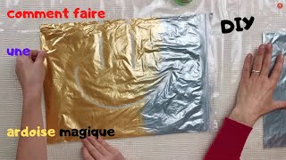 COMMENT FAIRE UNE ARDOISE MAGIQUE ✨ en peinture [upl. by Ailime]