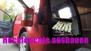 Rücklicht ausbauen  Glühbirne wechseln  VW Caddy  Volkswagen [upl. by Ytsrik]