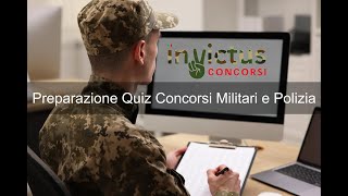 Preparazione Quiz Online Concorsi Militari e Polizia [upl. by Anatlus]