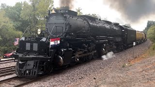 Big Boy 4014 Chugs Through Cadet MO [upl. by Aihseit]