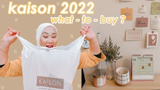 Kaison 2022 Haul  what  to  BUY  Kaison new items 🥰 [upl. by Leveridge]