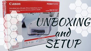 Canon PIXMA TS3722 Printer UnBoxing and Setup TS3720 [upl. by Holladay]