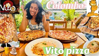 අතේ ඇති ගානට worth pizza  Wood fired pizza  vito pizza  colombo Meesha [upl. by Russia]