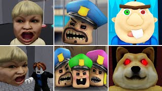 Police Head Family  Bobby Prisoner Head  Walking Angry Grandpa Head  Animal Head Roblo Head Gamer [upl. by Isbel885]