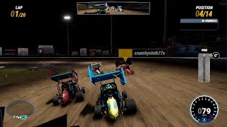 World of Outlaws Dirt Racing 24  Xtreme Dirt Racing League R1  Micro Sprints Bmain Race [upl. by Reisinger]