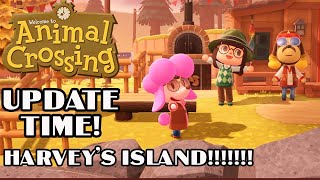 Animal Crossing UPDATE Harvs Island  Animal Crossing New Horizons [upl. by Airotciv199]