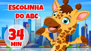 Escolinha do ABC  Giramille 34 min  Desenho Animado Musical [upl. by Kamat499]