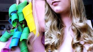 Haar Tutorial Locken mit ulkigen Lockenwicklern [upl. by Nazar784]