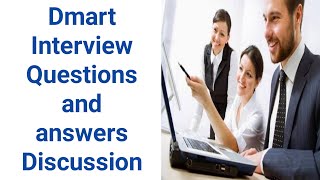 Dmart Interview questions and answers [upl. by Haliehs765]