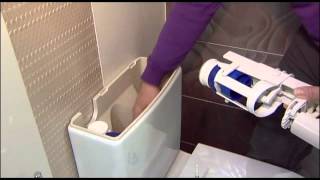 How to change a new style Geberit flush valve [upl. by Annauqal521]